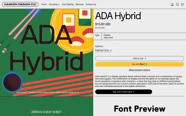 ADA Hybrid specimen from Hanken Design Co.