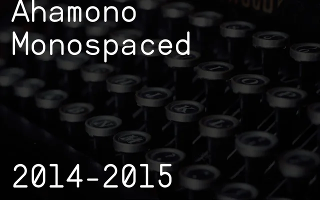 Ahamono specimen from Hanken Design Co.