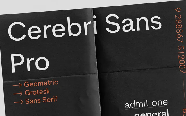 Cerebri Sans Pro specimen from Hanken Design Co.