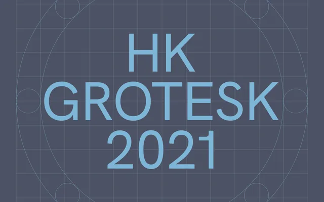 HK Grotesk specimen from Hanken Design Co.