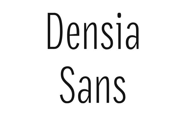 Densia Sans specimen from Harbor Type