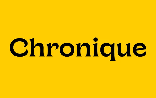 Chronique specimen from Haus Type