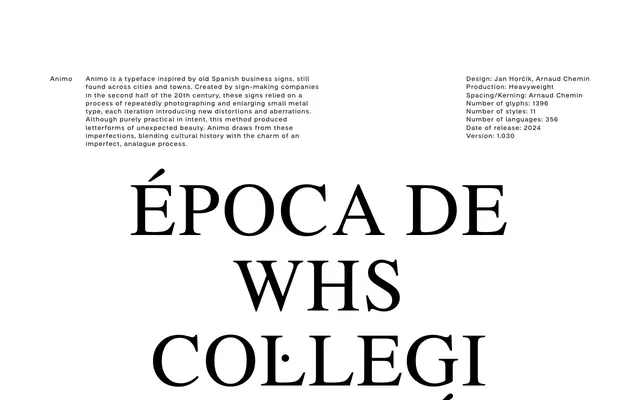 Animo specimen from Heavyweight