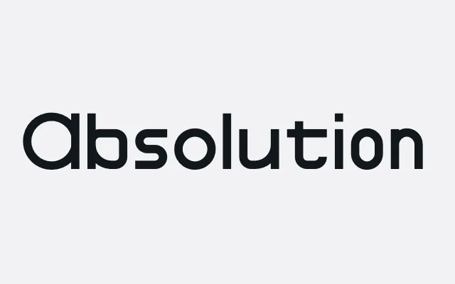 Absolution specimen from Helsinki Type Studio