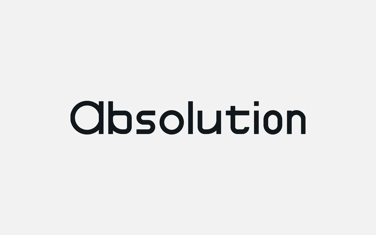 Absolution specimen from Helsinki Type Studio