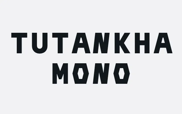 Tutankhamono specimen from Helsinki Type Studio