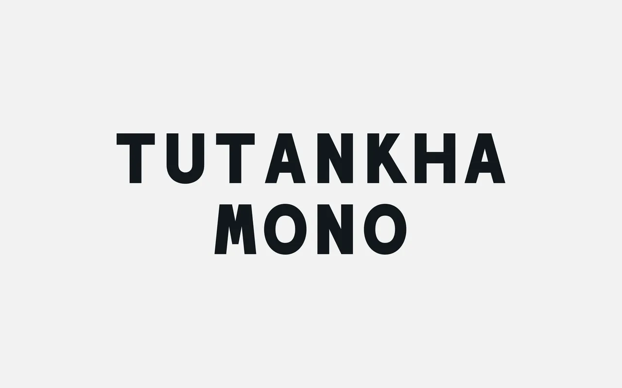 Tutankhamono specimen from Helsinki Type Studio