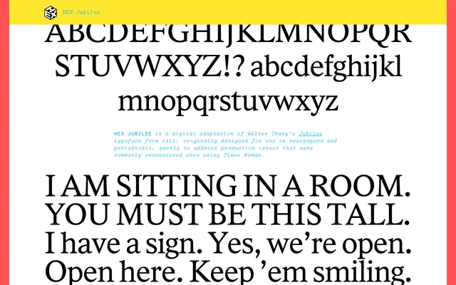 HEX Jubilee specimen from HEX