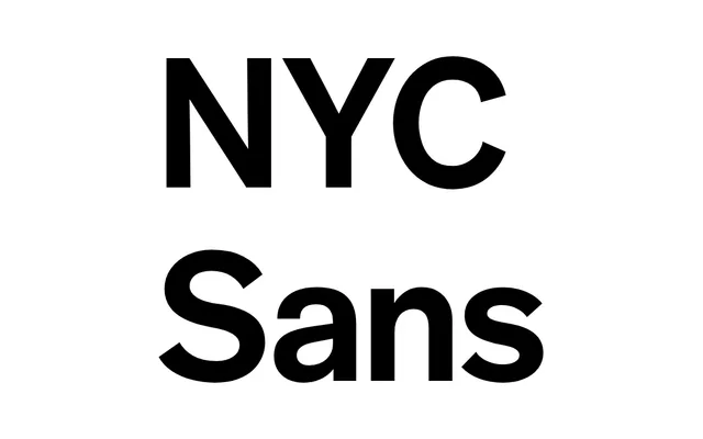 NYC Sans specimen from HEX