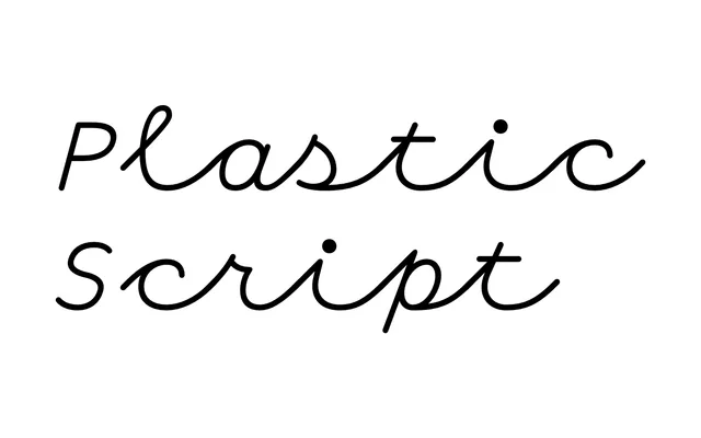 Plastic Script specimen from HEX
