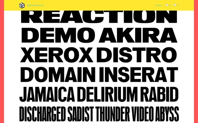 Reformation specimen from HEX