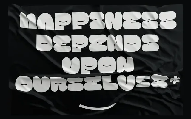 Happy Fat Font specimen from Hey