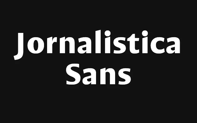 Jornalistica Sans specimen from Hipertipo