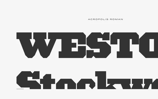 Acropolis specimen from Hoefler & Co