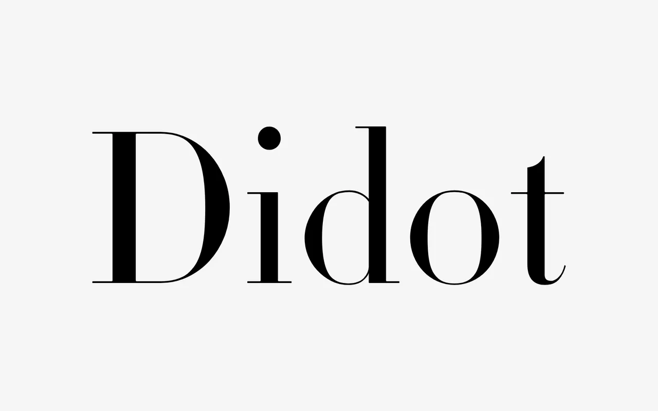 Didot specimen from Hoefler & Co
