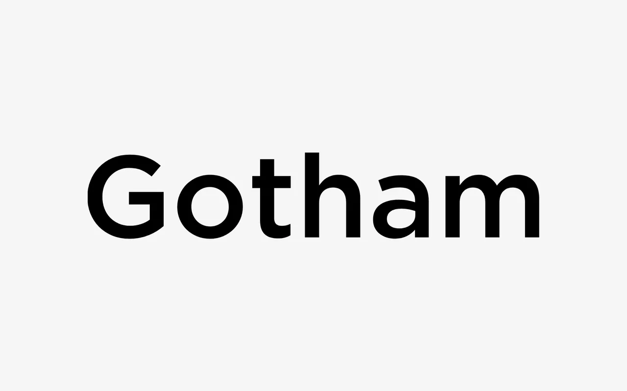 Gotham specimen from Hoefler & Co
