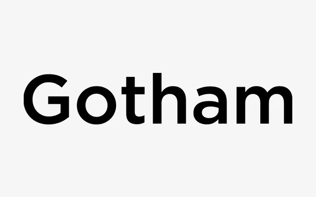 Gotham specimen from Hoefler & Co