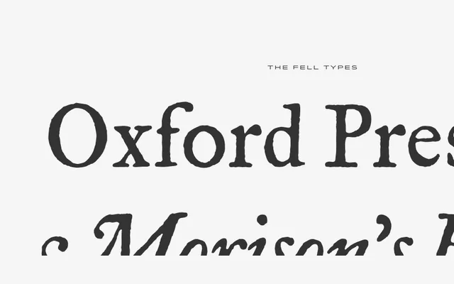 Historical Allsorts specimen from Hoefler & Co