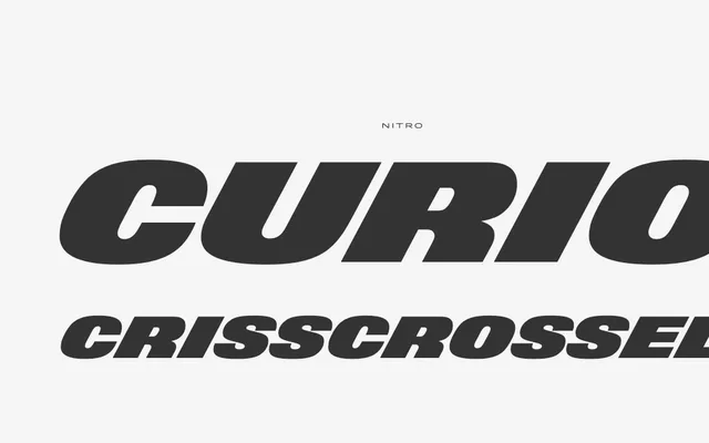 Nitro & Turbo specimen from Hoefler & Co