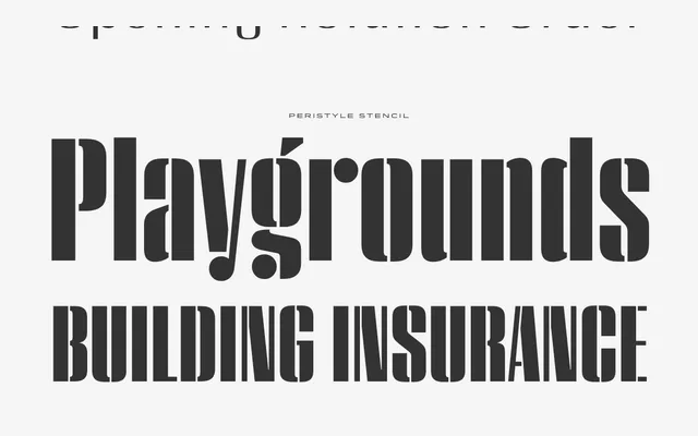 Peristyle specimen from Hoefler & Co