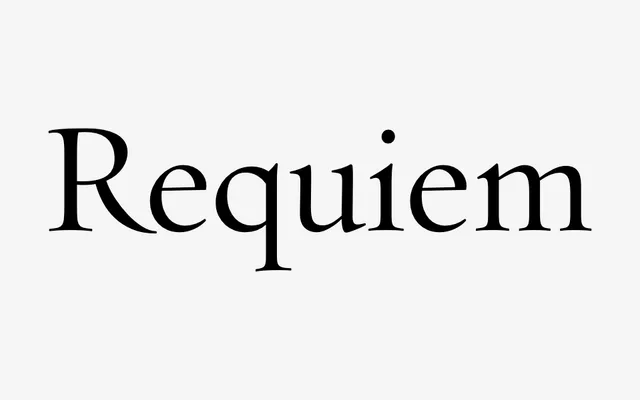 Requiem specimen from Hoefler & Co