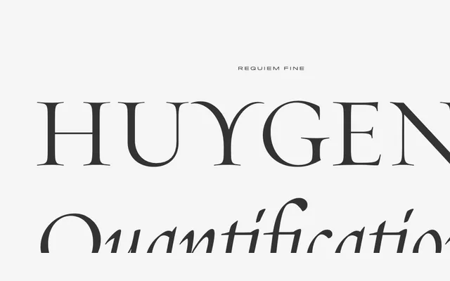 Requiem specimen from Hoefler & Co