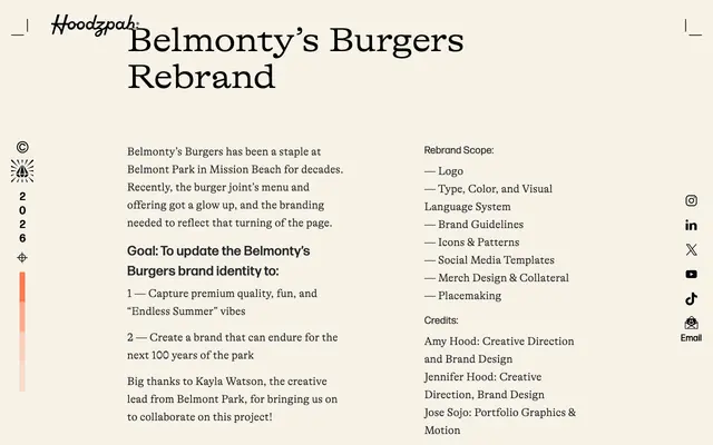 Belmonty's Burgers Rebrand specimen from Hoodzpah