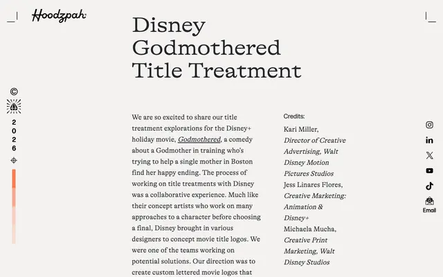 Disney Godmothered Title Treatment specimen from Hoodzpah