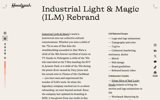 Industrial Light & Magic (ILM) Rebrand specimen from Hoodzpah