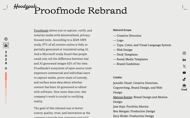 Proofmode Rebrand specimen from Hoodzpah