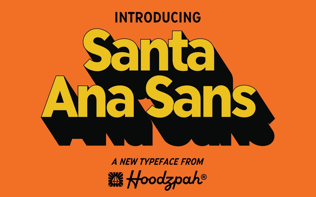 Santa Ana Sans specimen from Hoodzpah
