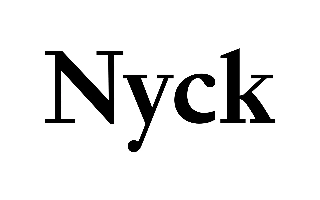 Nyck specimen from Hot Type