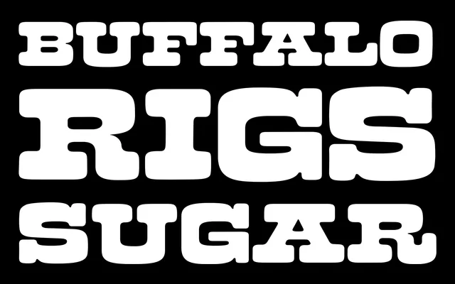 Benguiat Buffalo specimen from House Industries