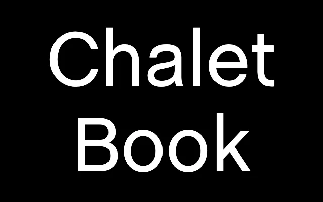 Chalet Book specimen from House Industries