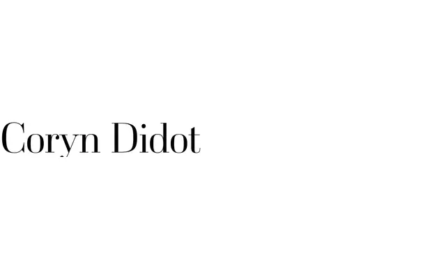 Coryn Didot specimen from House Industries