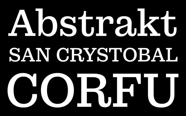Municipal specimen from House Industries