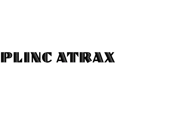 Plinc Atrax specimen from House Industries
