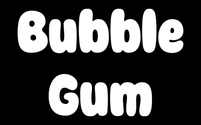 Plinc Bubble Gum specimen from House Industries