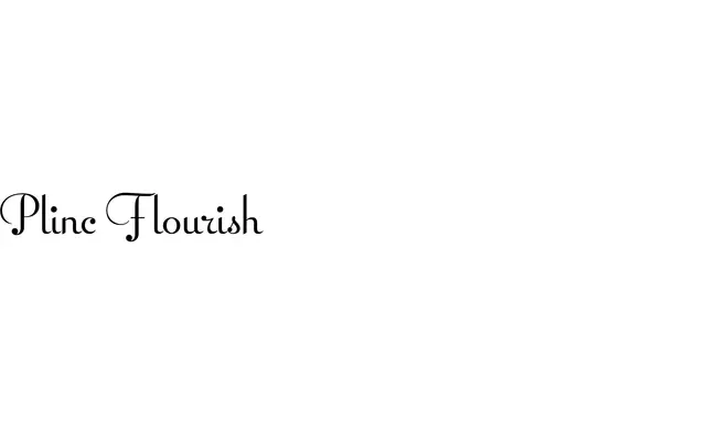Plinc Flourish specimen from House Industries