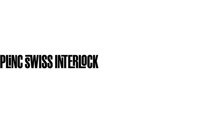 Plinc Swiss Interlock specimen from House Industries