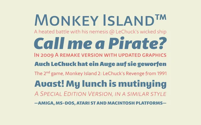Telder specimen from HT Fonts