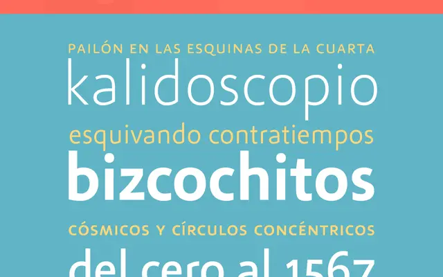 Kalidoscopio specimen from Huerta Tipográfica