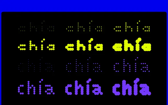 Chia specimen from Hungarumlaut