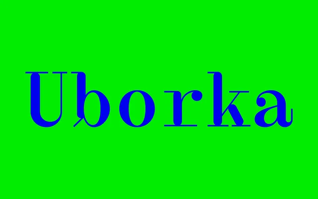 Uborka Mono specimen from Hungarumlaut