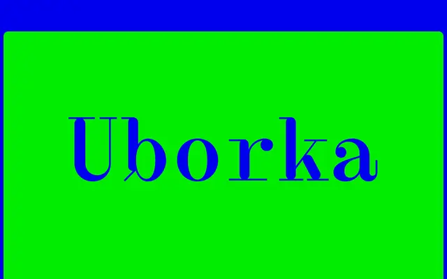 Uborka Mono specimen from Hungarumlaut