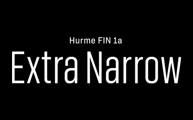 Hurme FIN 1a Extra Narrow specimen from Hurme Design