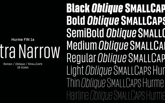 Hurme FIN 1a Extra Narrow specimen from Hurme Design