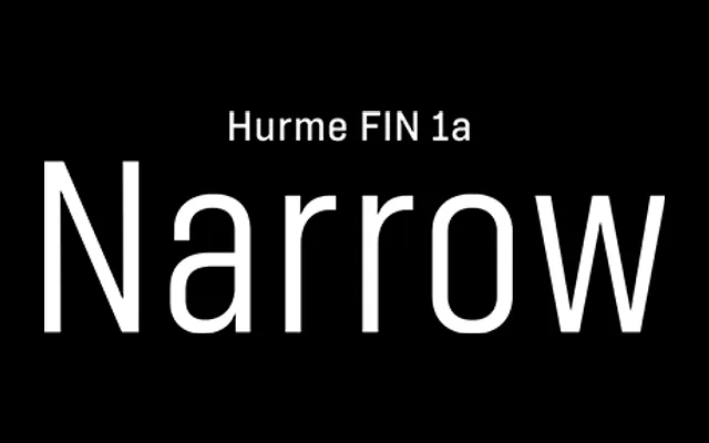 Hurme FIN 1a Narrow specimen from Hurme Design