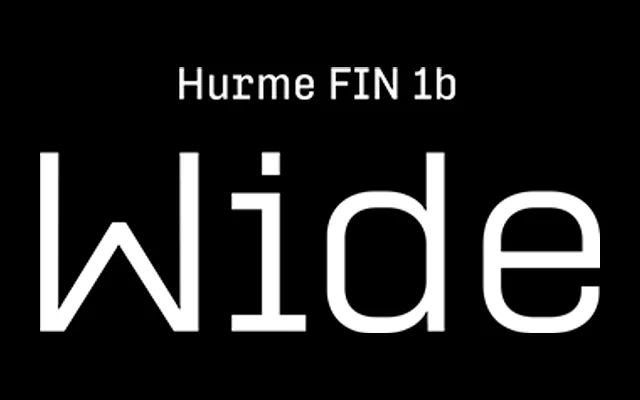 Hurme FIN 1b Wide specimen from Hurme Design