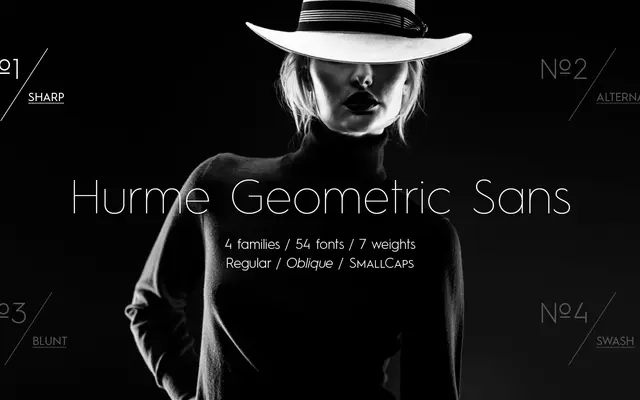 Hurme Geometric Sans №1 specimen from Hurme Design